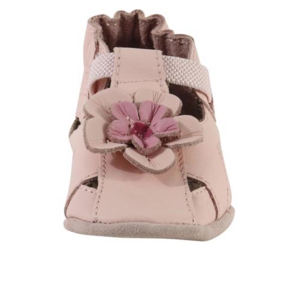 NIB Robeez Mini Shoes Infant Girl's Pretty Pansy Soft Sole Shoes 12-18 months - Picture 3 of 10